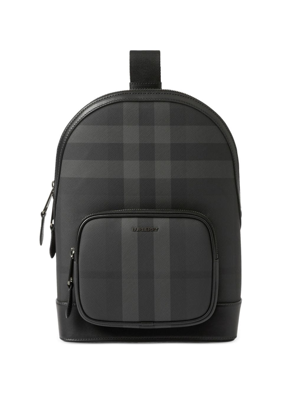 Burberry Messenger Bag Black Used Classic Check Print with a Modern Twist