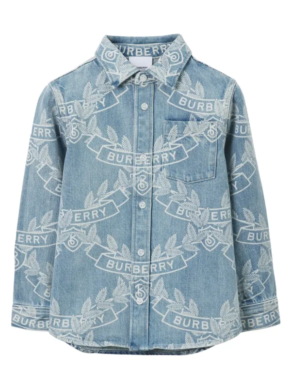 Burberry shop jean shirt