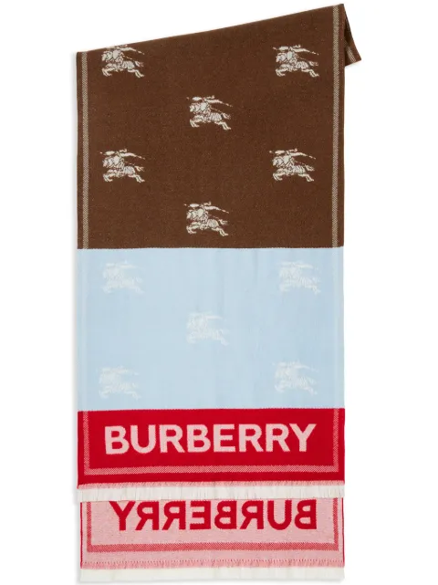 Burberry fular con motivo Equestrian Knight