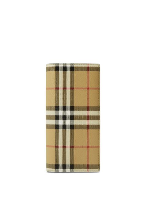 Burberry check-pattern long wallet Men