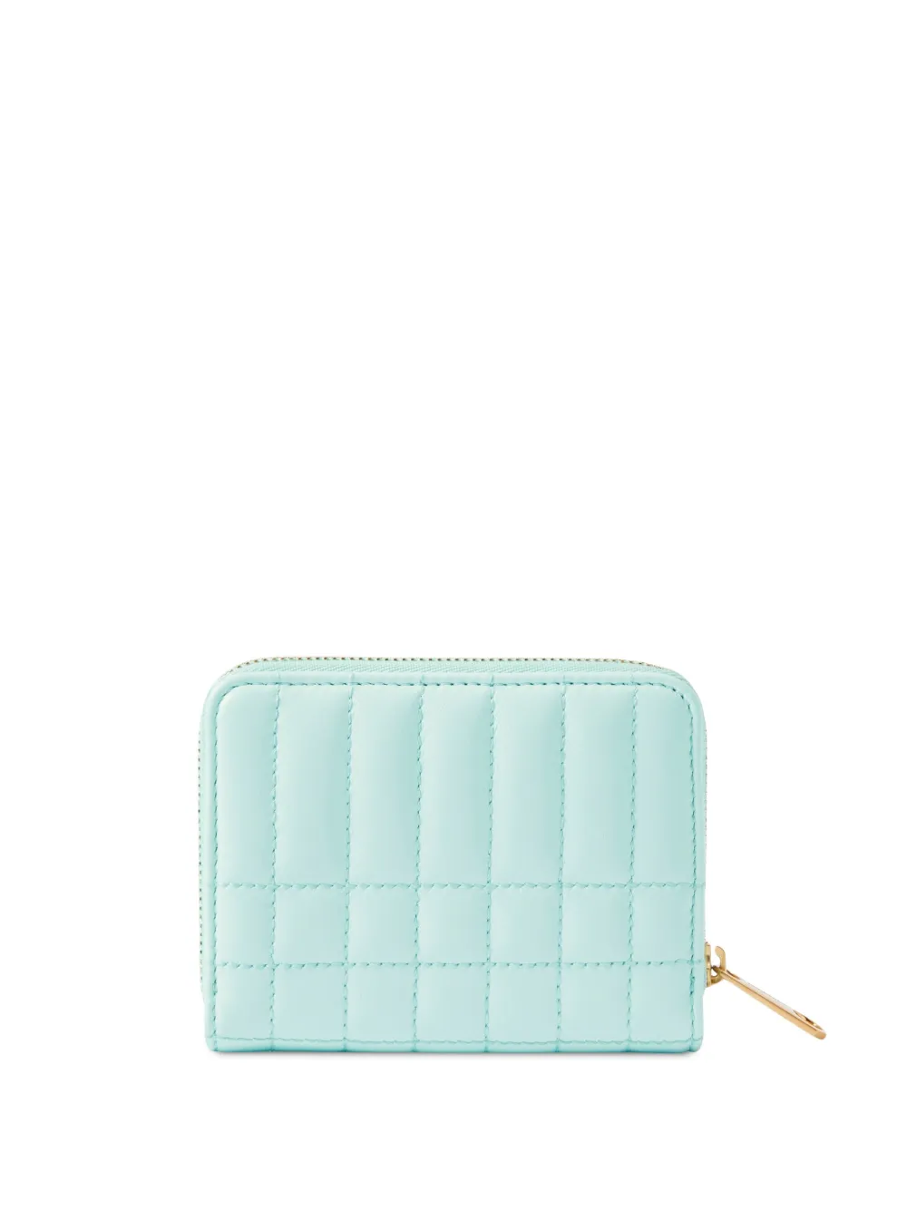 Shop Burberry Lola Quilted Wallet In Blue