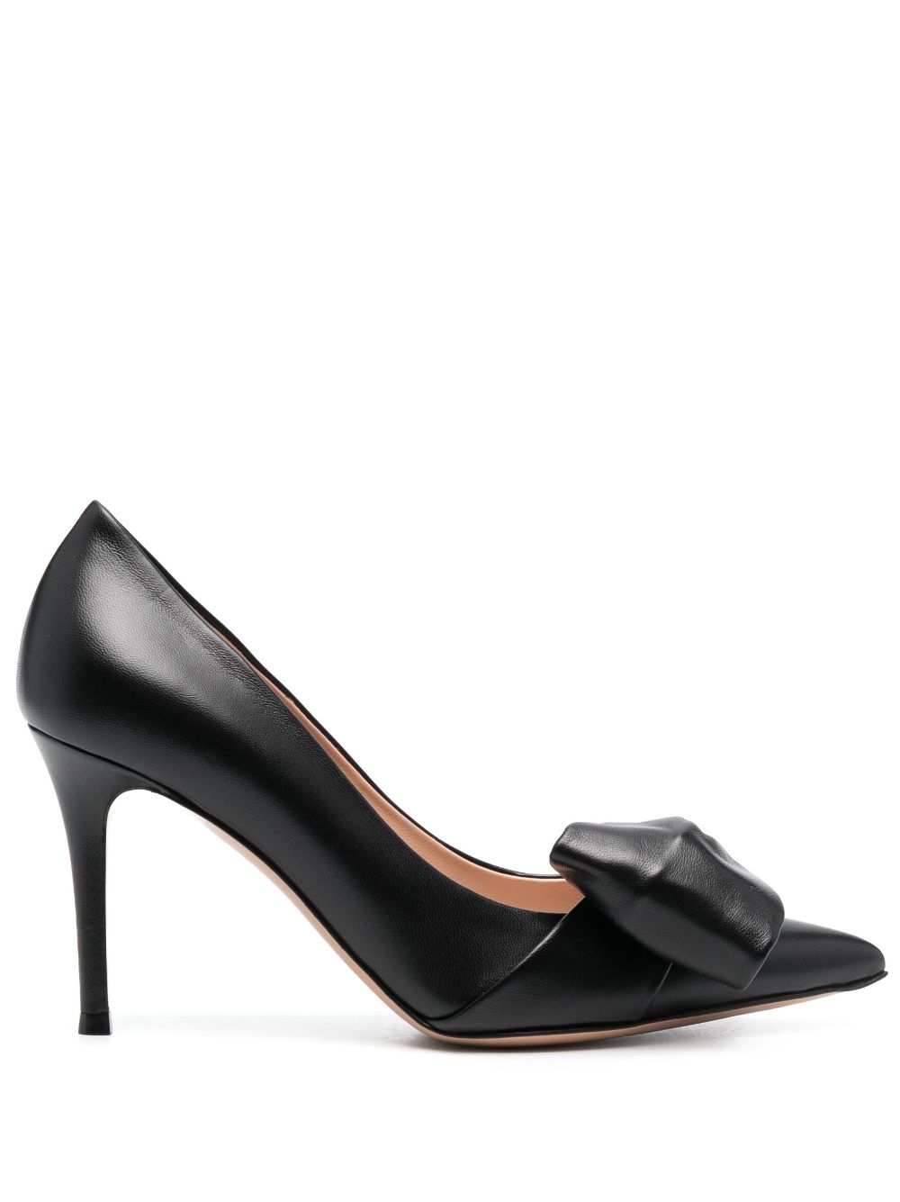 Gianvito Rossi 85mm bow-detail leather pumps Women