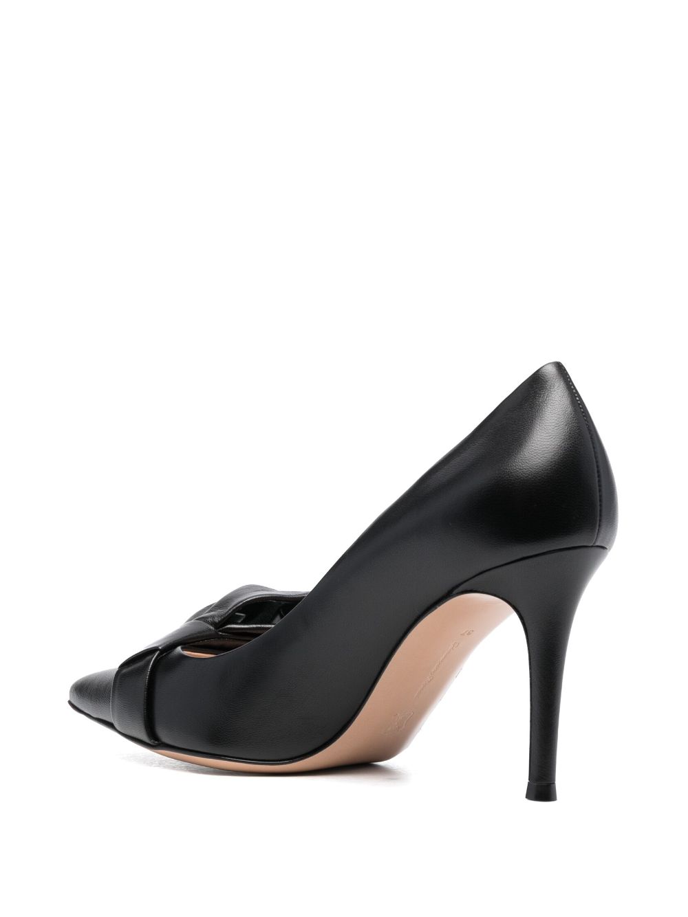 Gianvito Rossi 85mm bow-detail leather pumps Women