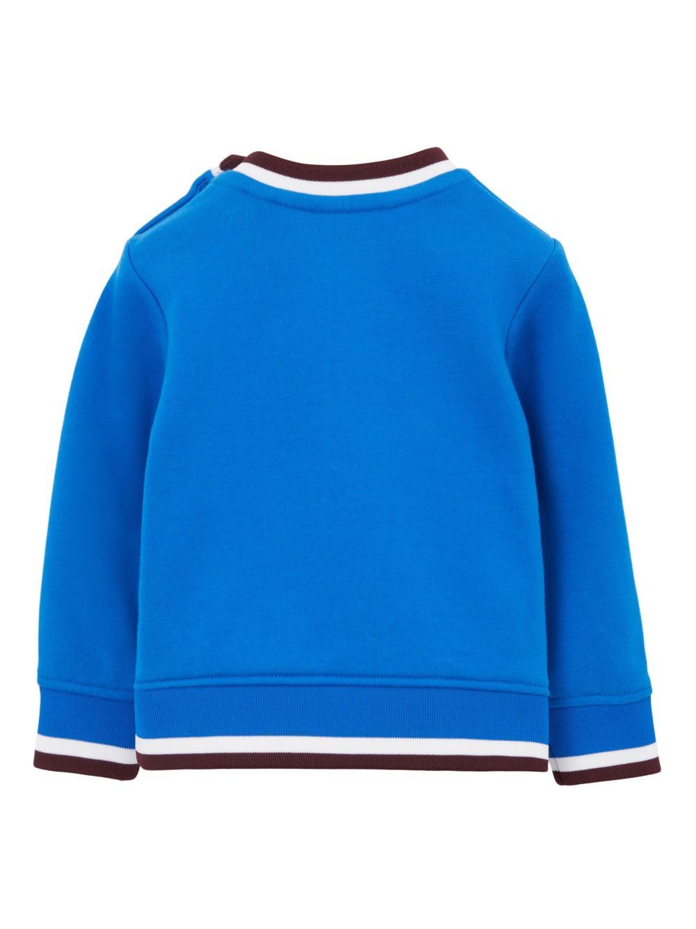 Shop Burberry Logo-print Cotton Sweatshirt In Blue