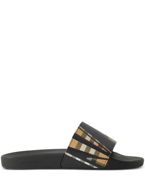 Burberry Vintage Check sliced-print slides