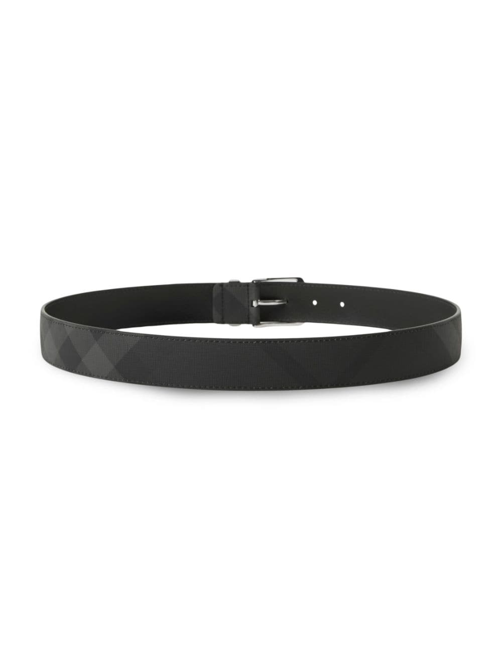 Image 2 of Burberry check leather belt