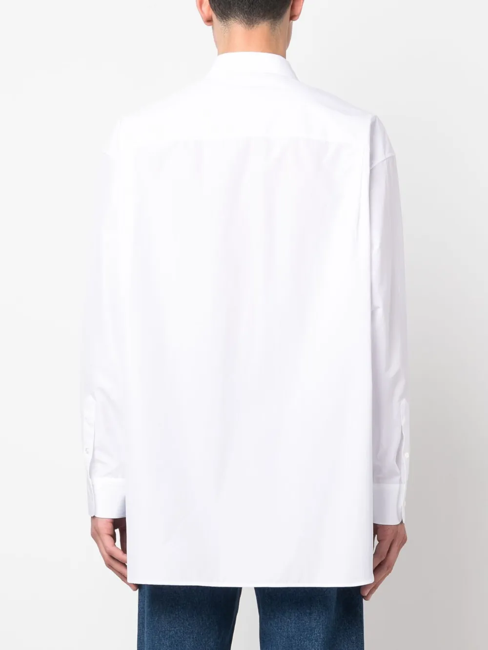 Shop The Row Lukre Long-sleeve Cotton Shirt In White