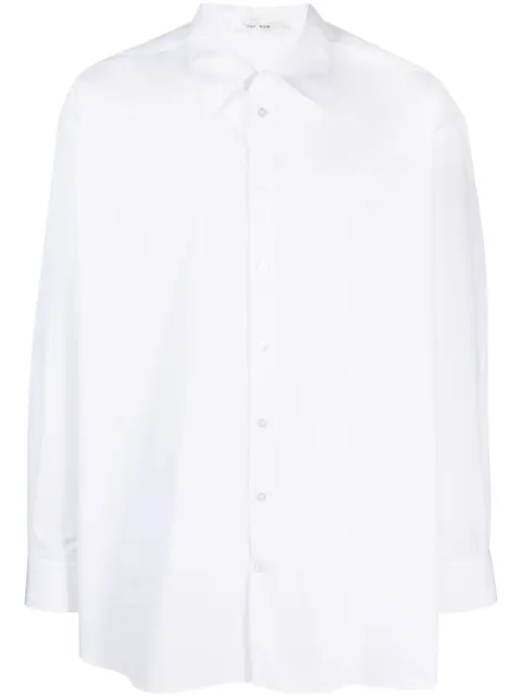 The Row chemise en coton à manches longues