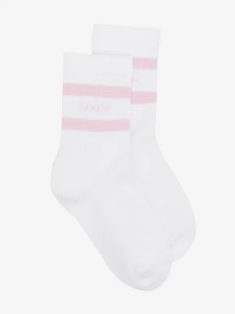 Golden Goose Kids calcetines con logo estampado