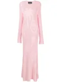 BARROW open-knit maxi dress - Pink