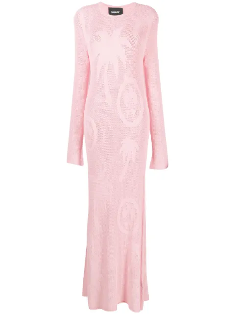 BARROW open-knit maxi dress
