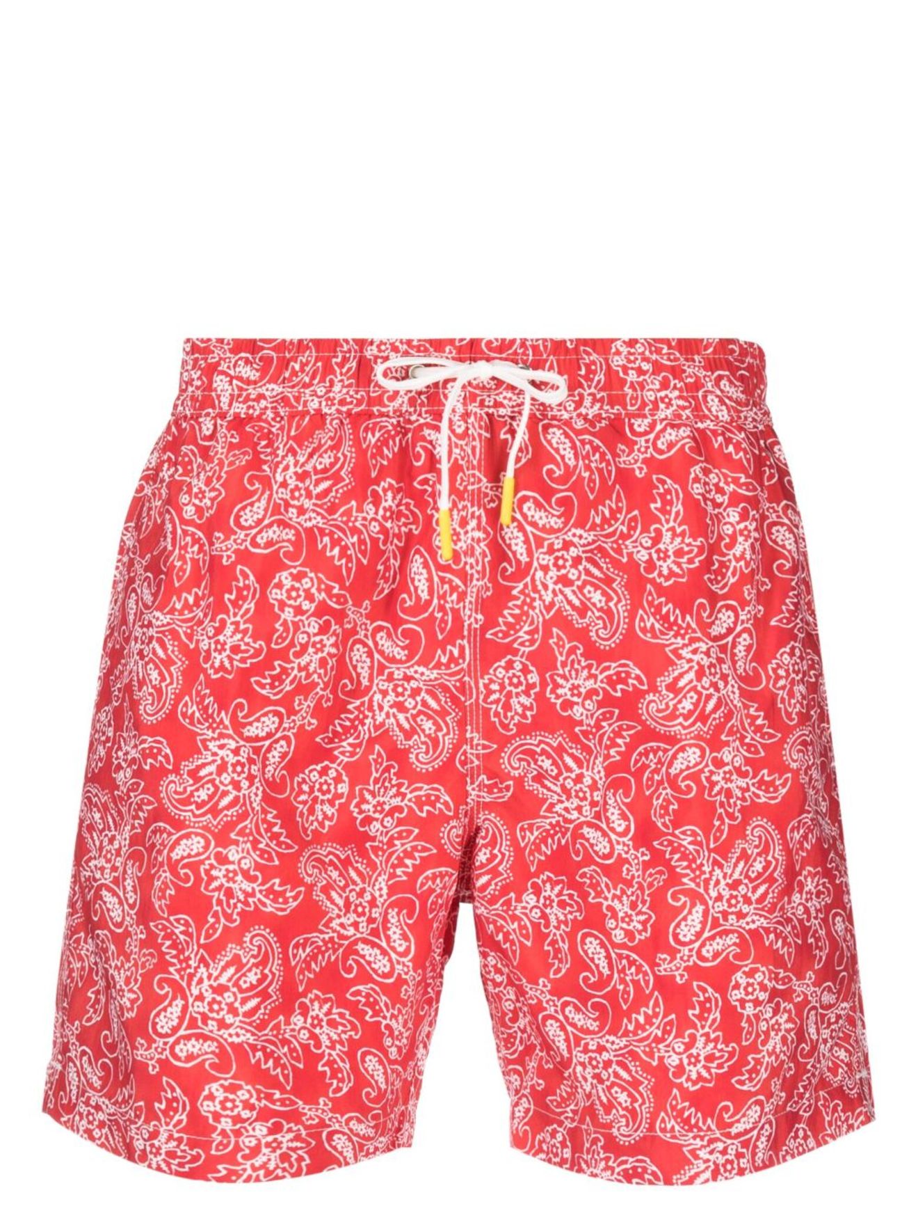 HARTFORD paisley swim shorts red | MODES