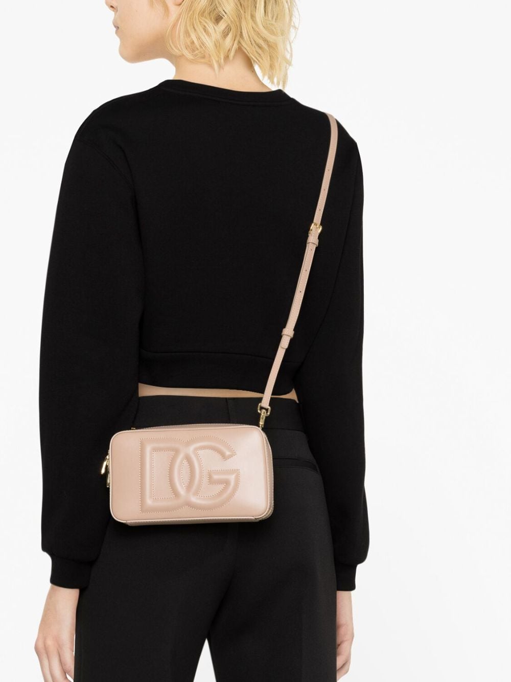 Shop Dolce & Gabbana Dg Logo Crossbody Bag In Rosa