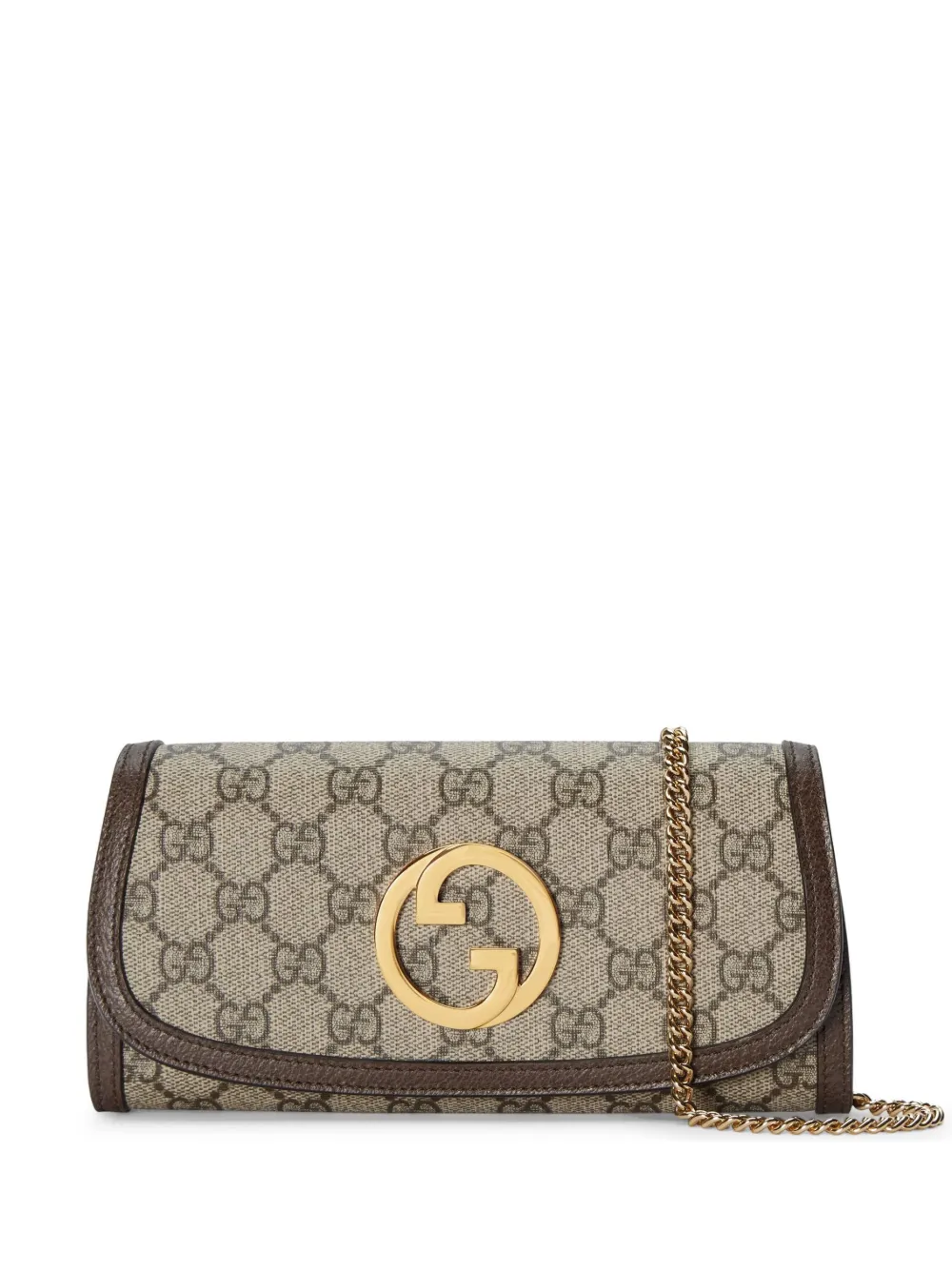 Gucci Blondie Continental Chain Wallet In 8358 Beige