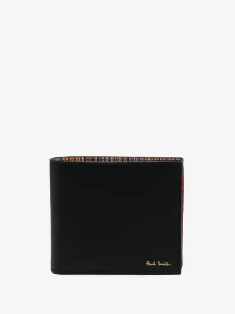 Paul Smith محفظة جلد مطوية بطبعة شعار الماركة