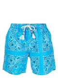 MC2 Saint Barth paisley-print drawstring swim shorts - Blue