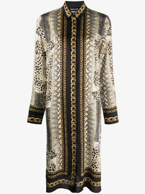Just Cavalli vestido con animal print