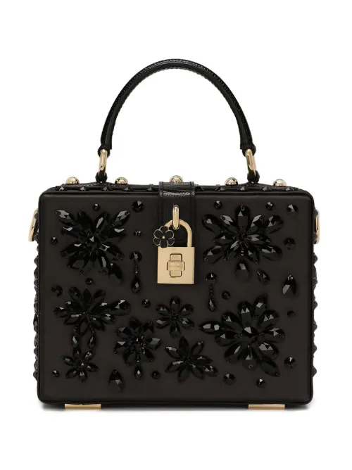 Sac à main Dolce Box à détail de pierres - Dolce & Gabbana - Modalova