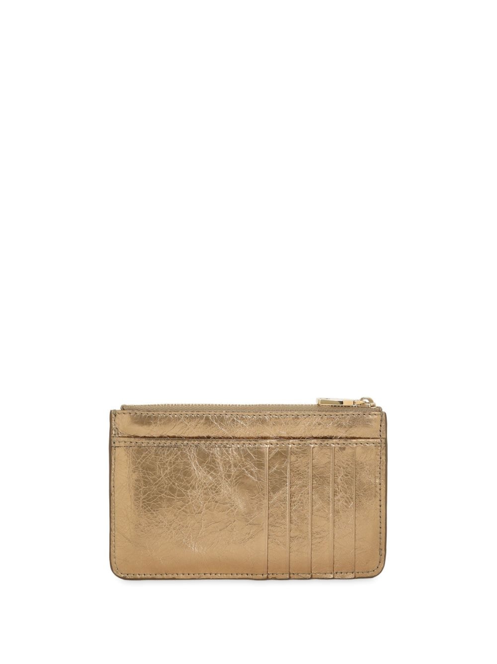 Image 2 of Dolce & Gabbana metallic-effect leather cardholder