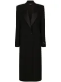 Dolce & Gabbana peak-lapel single-breasted coat - Black