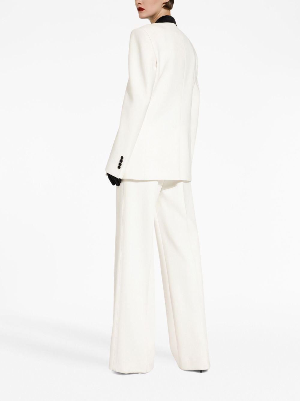 Shop Dolce & Gabbana Peak-lapel Single-breasted Blazer In White