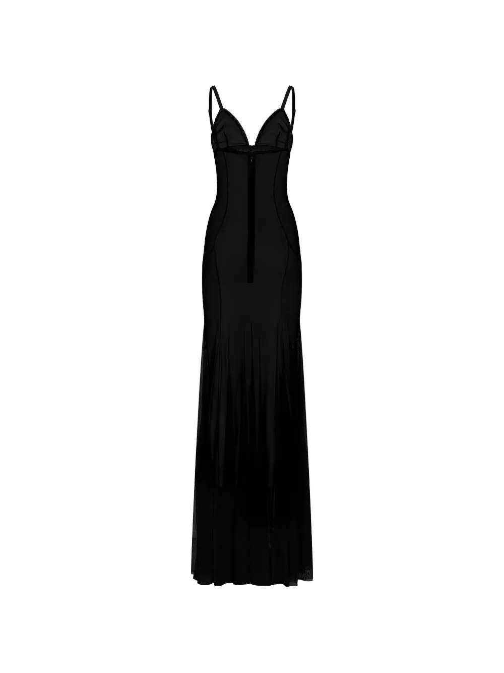 Dolce & Gabbana robe-nuisette à dos ouvert - Noir