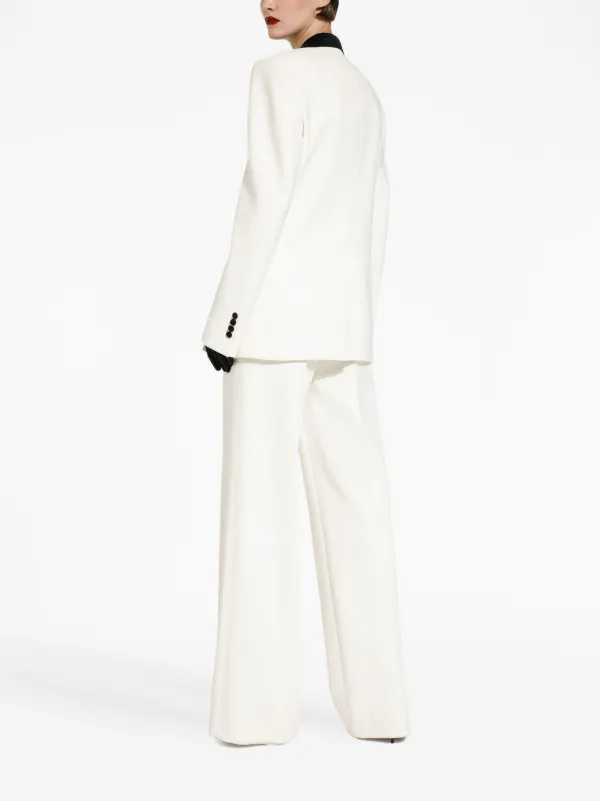 Dolce Gabbana Tailored wide-leg Trousers White FARFETCH MY - Main Image