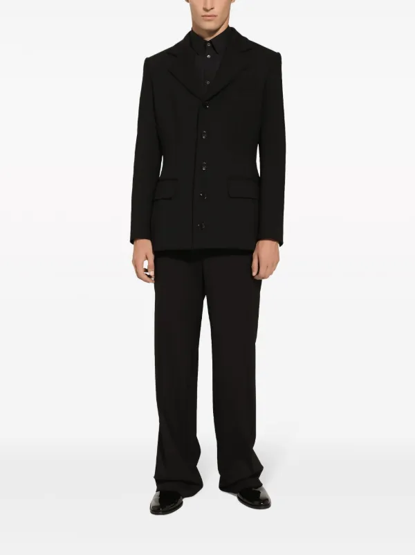 Dolce & Gabbana STAFF Size 54 Black 2 Button Suit Coat | eBay