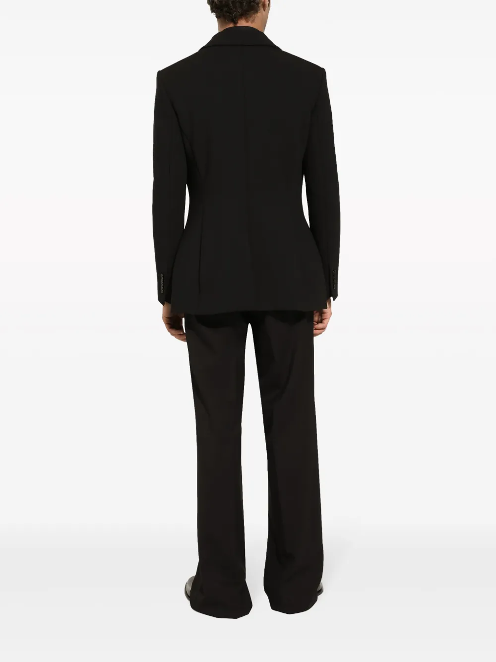 Dolce & Gabbana Single-breasted Shawl-lapels Blazer In Black