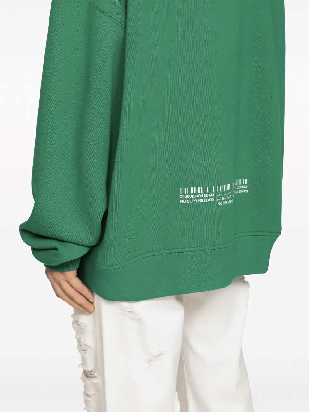 Dolce & Gabbana DGVIB3 プリント フーディ パーカー グリーン Dolce & Gabbana DGVIB3 graphic-print Cotton Hoodie | Green