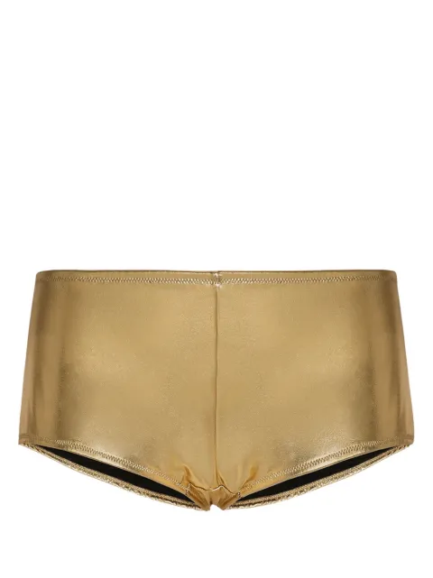 Dolce & Gabbana metallic-effect bikini bottoms