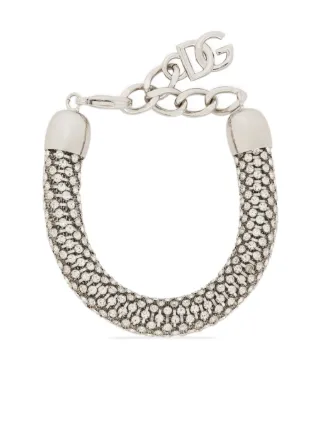 アクセサリー DOLCE &GABBANA SILVER BRACELET Silver Bracelet with logo Dolce & Gabbana - Vitkac France