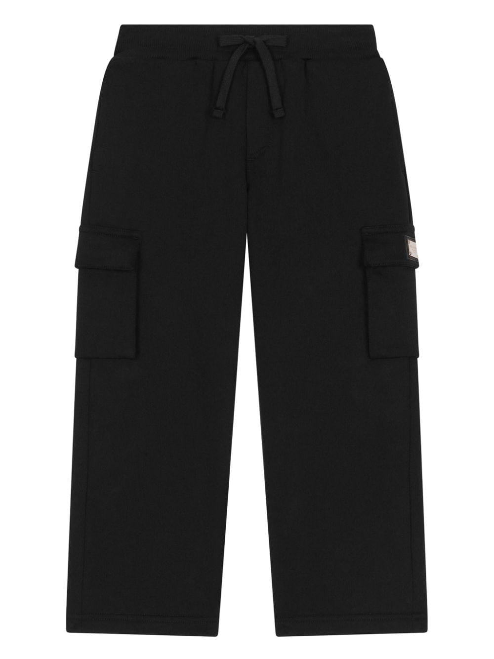 Shop Dolce & Gabbana Cotton Cargo Trousers In Black