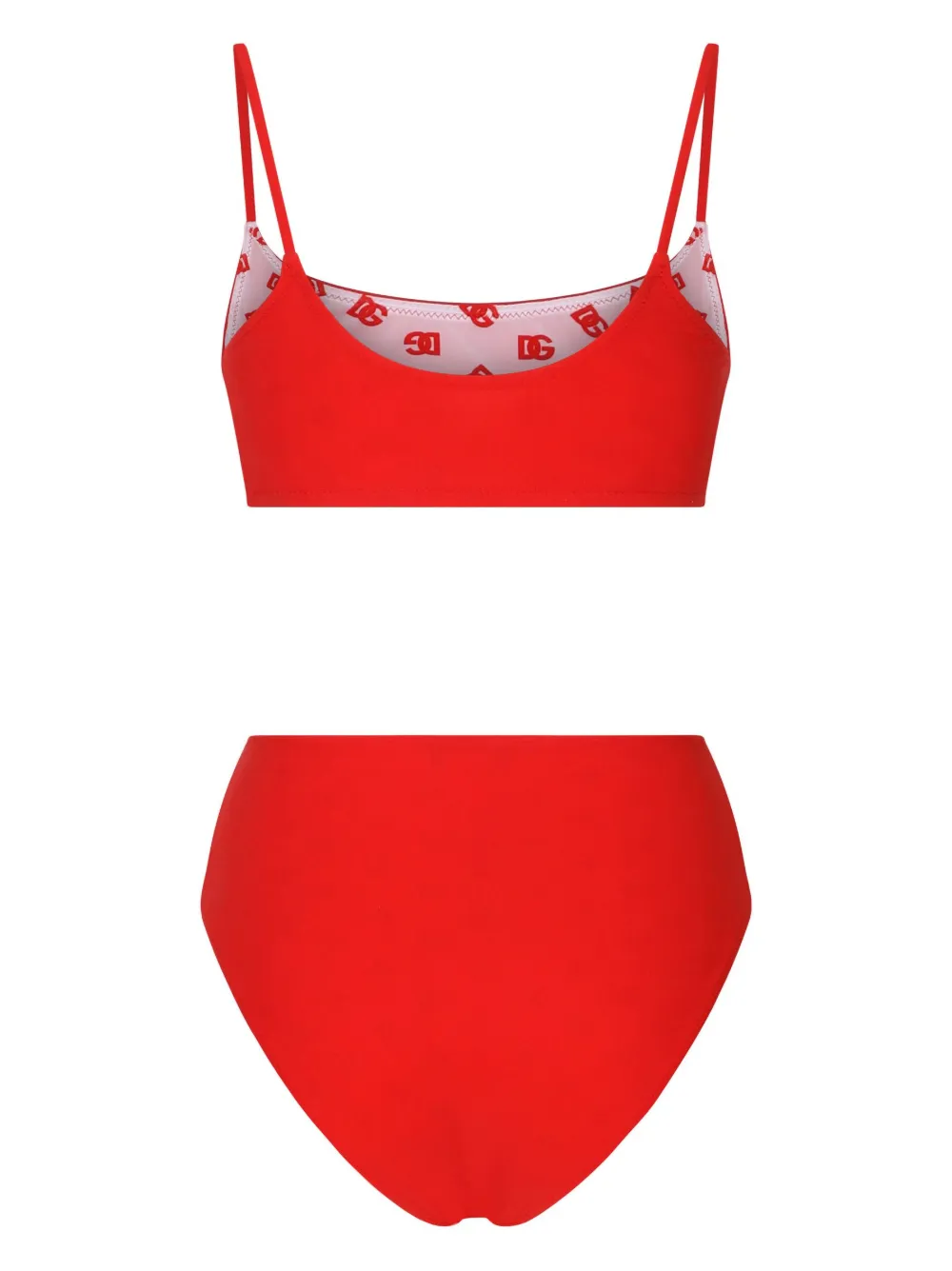 Dolce & Gabbana High waist bikini - Rood