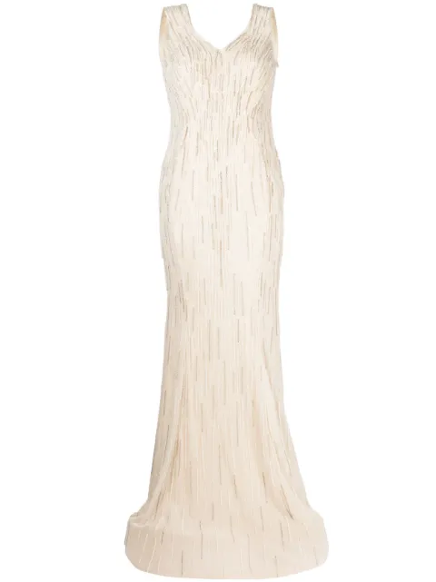 Saiid Kobeisy beaded open-back mermaid gown