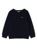Lacoste Kids logo-patch sweatshirt - Blue
