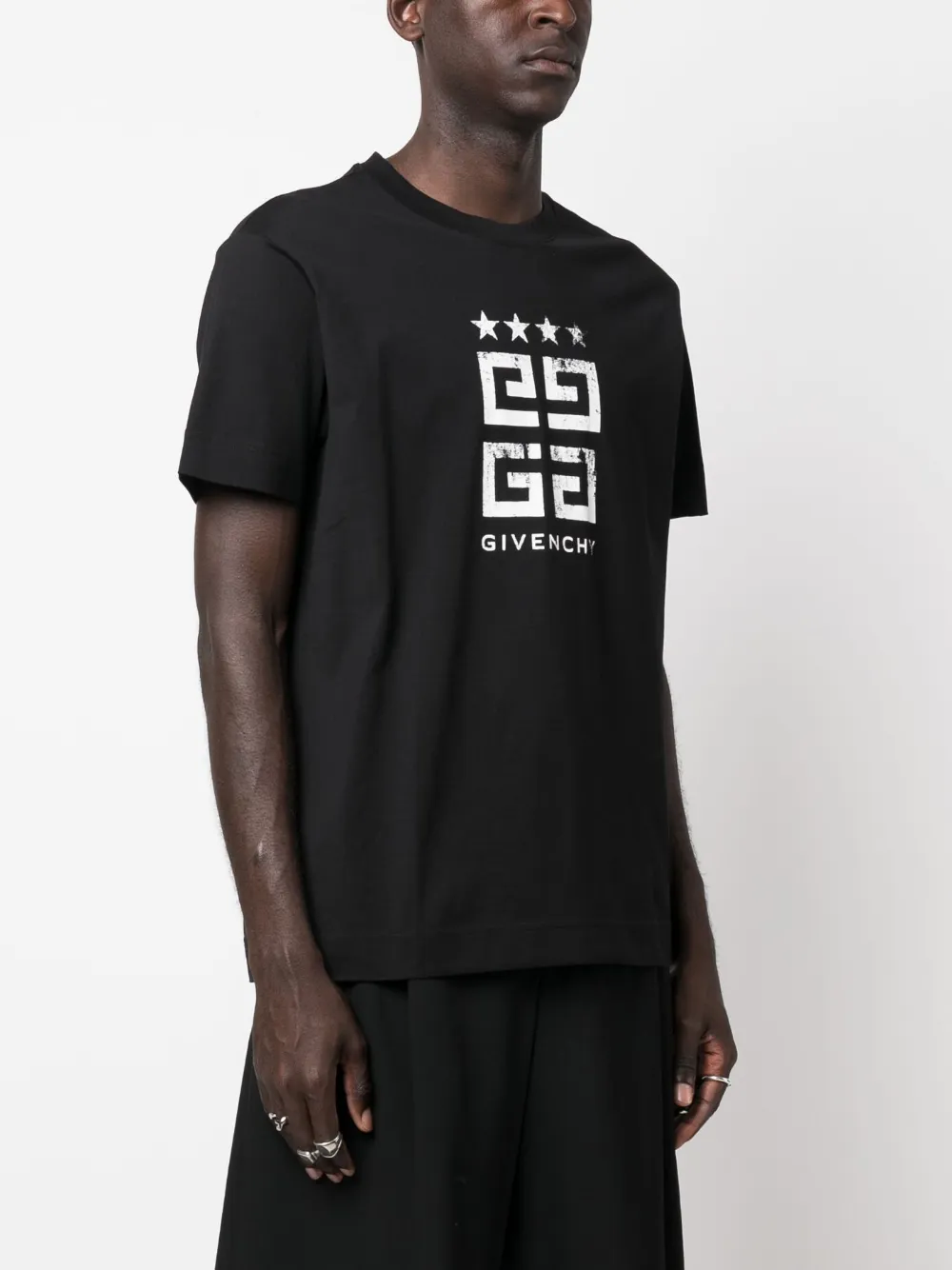 Givenchy T-shirt met logoprint Zwart