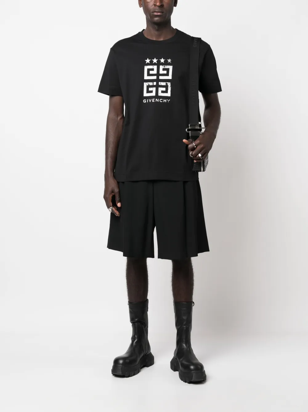 Givenchy T-shirt met logoprint Zwart
