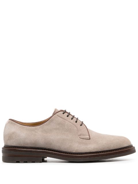 Brunello Cucinelli suede derby shoes Men