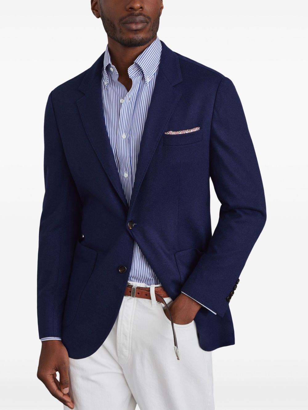 Brunello Cucinelli single-breasted cashmere blazer Men