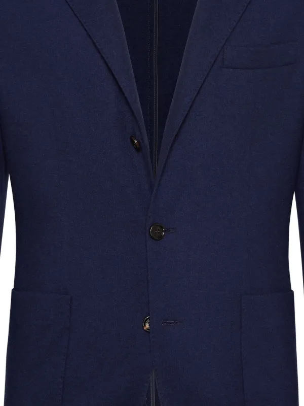Brunello Cucinelli single-breasted Cashmere Blazer | Blue | FARFETCH