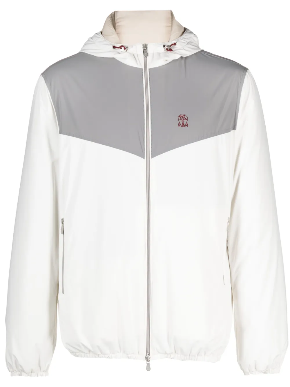 Brunello Cucinelli Jack met capuchon Wit