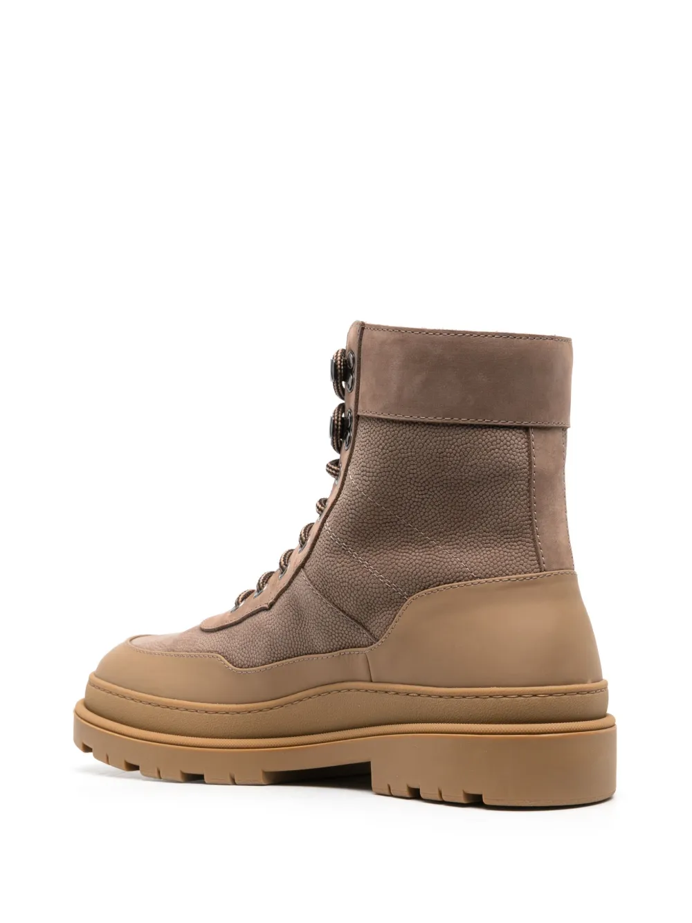 Brunello Cucinelli Suede Ankle Boots In Brown