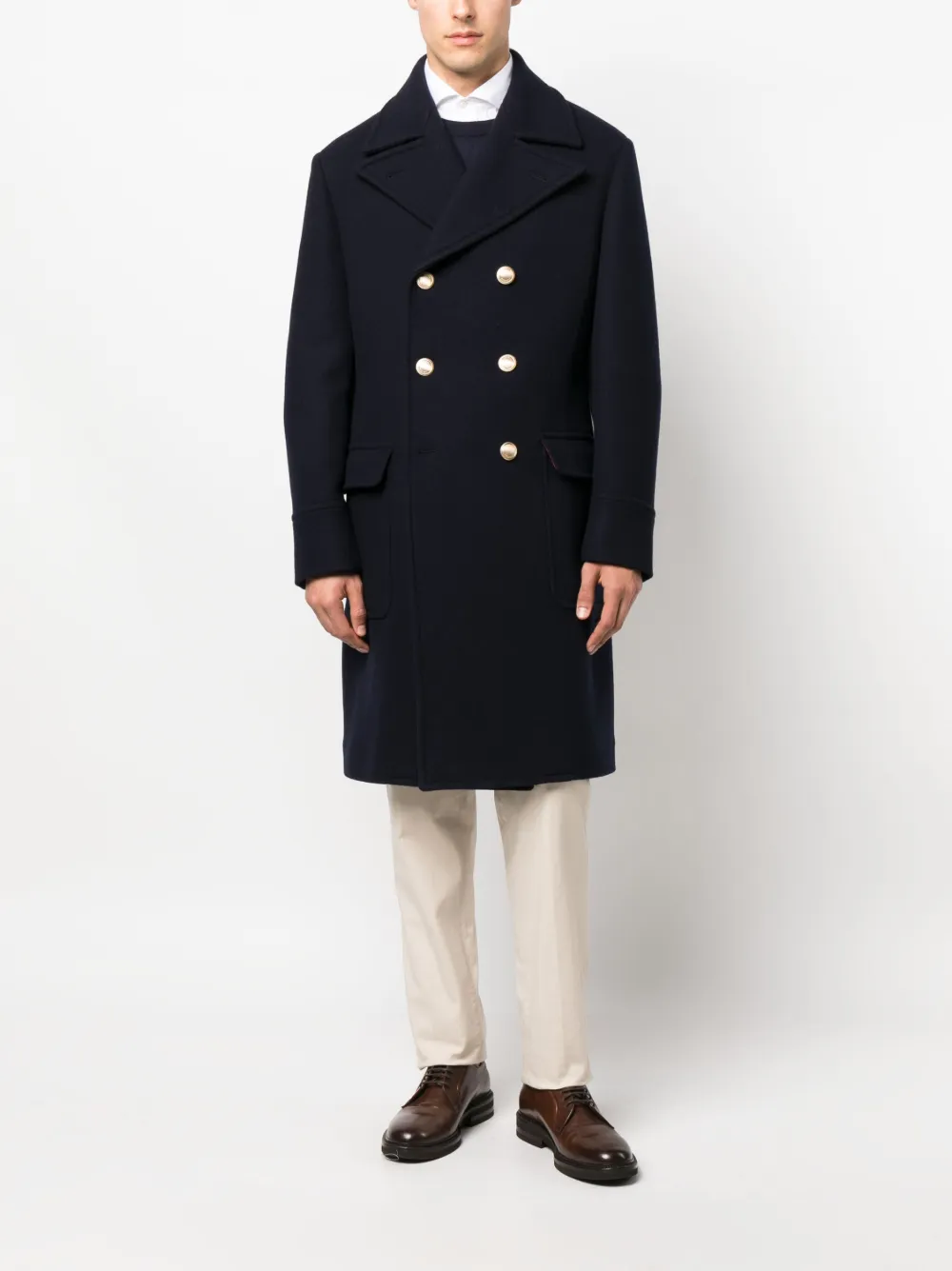 Image 2 of Brunello Cucinelli button-down double-breasted coat