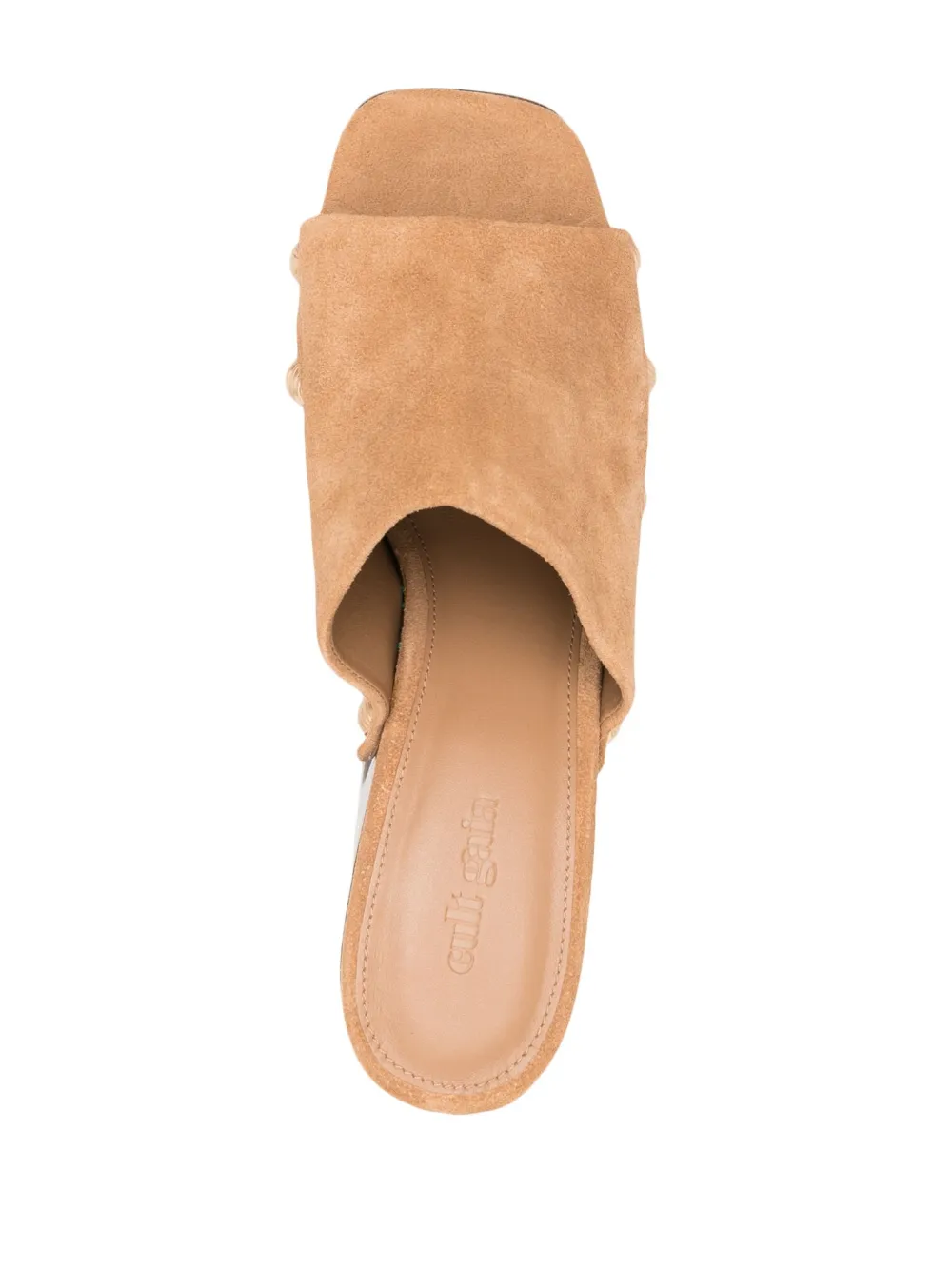 Shop Cult Gaia Ira Suede 140mm Mules In Brown