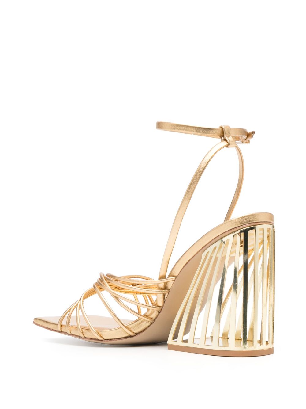 Shop Cult Gaia Inka Mini 110mm Leather Sandals In Gold