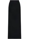 Dolce & Gabbana high-slitted cady maxi skirt - Black