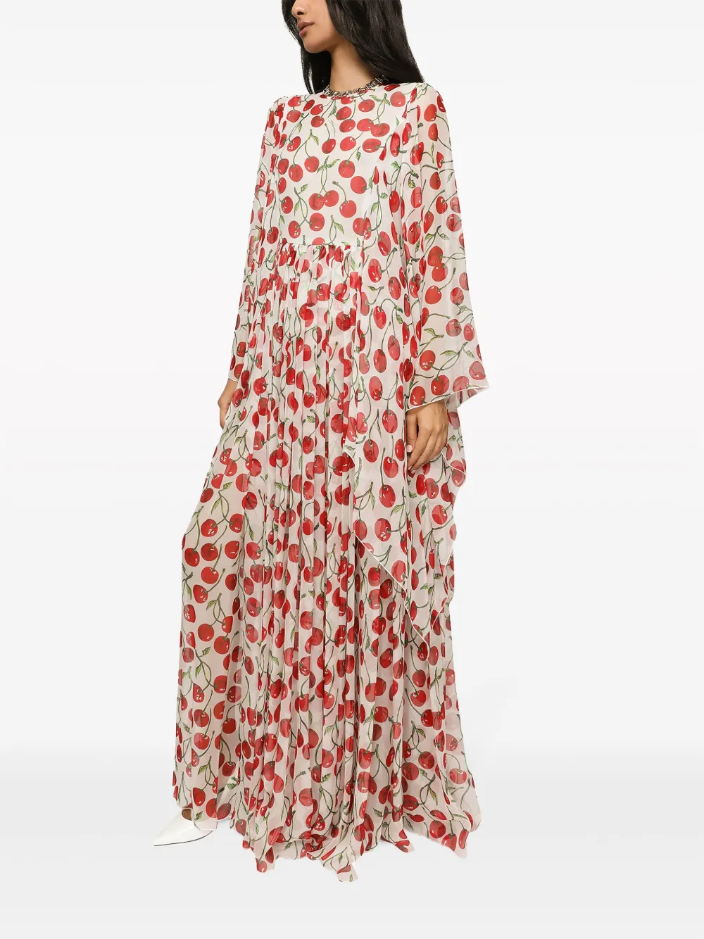 Dolce & Gabbana Midi-jurk met print - Wit