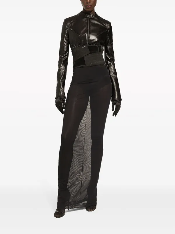 Dolce & Gabbana zip-up Leather Jacket | Black | FARFETCH RO