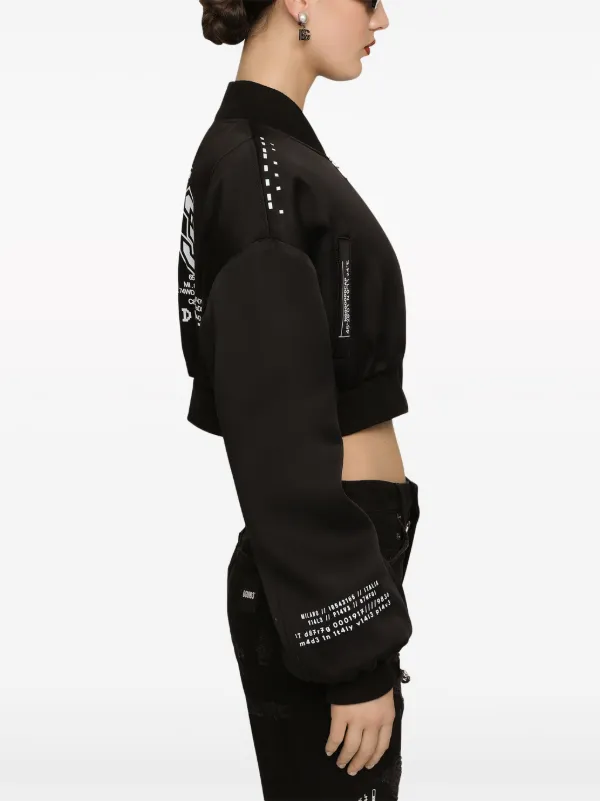 Dolce & Gabbana DGVIB3 クロップドジャケット | ブラック